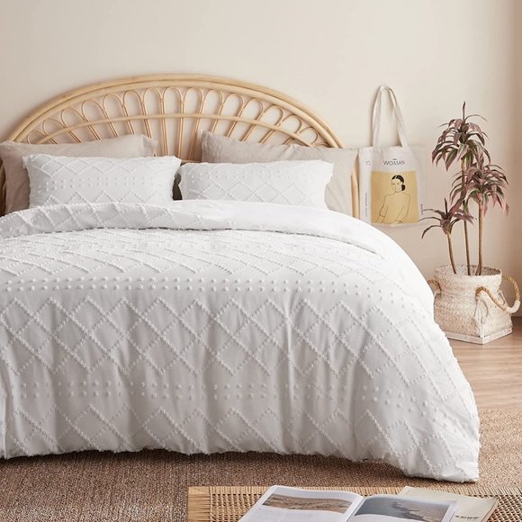 New 3 Pcs Duvet Cover Twin, Queen or King Duvet Cover Set, Boho Bedding for A - Picture 6 of 9